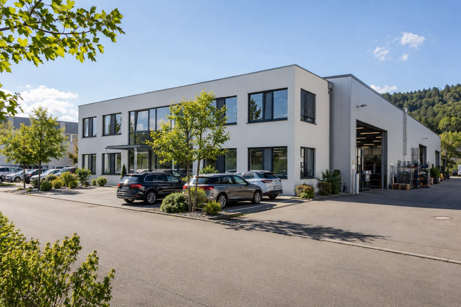 Firmengebäude in der Raiffeisenstraße in Bad Friedrichshall